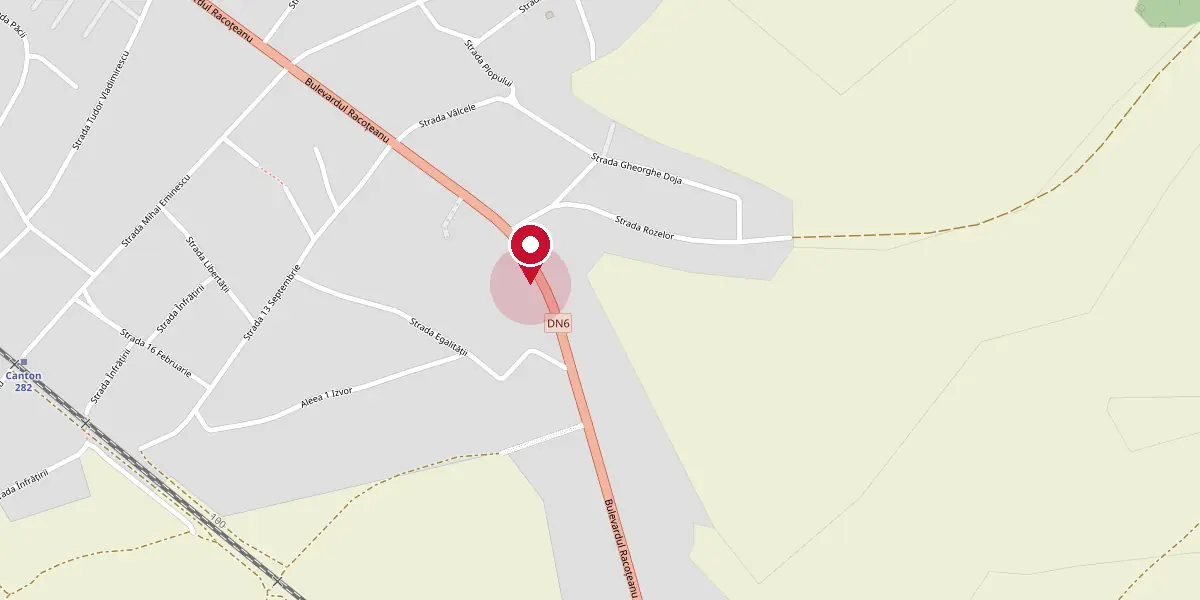 Hartă statică a zonei Bulevardul Racoțeanu 61, Filiași, cu poziția atelierului marcată